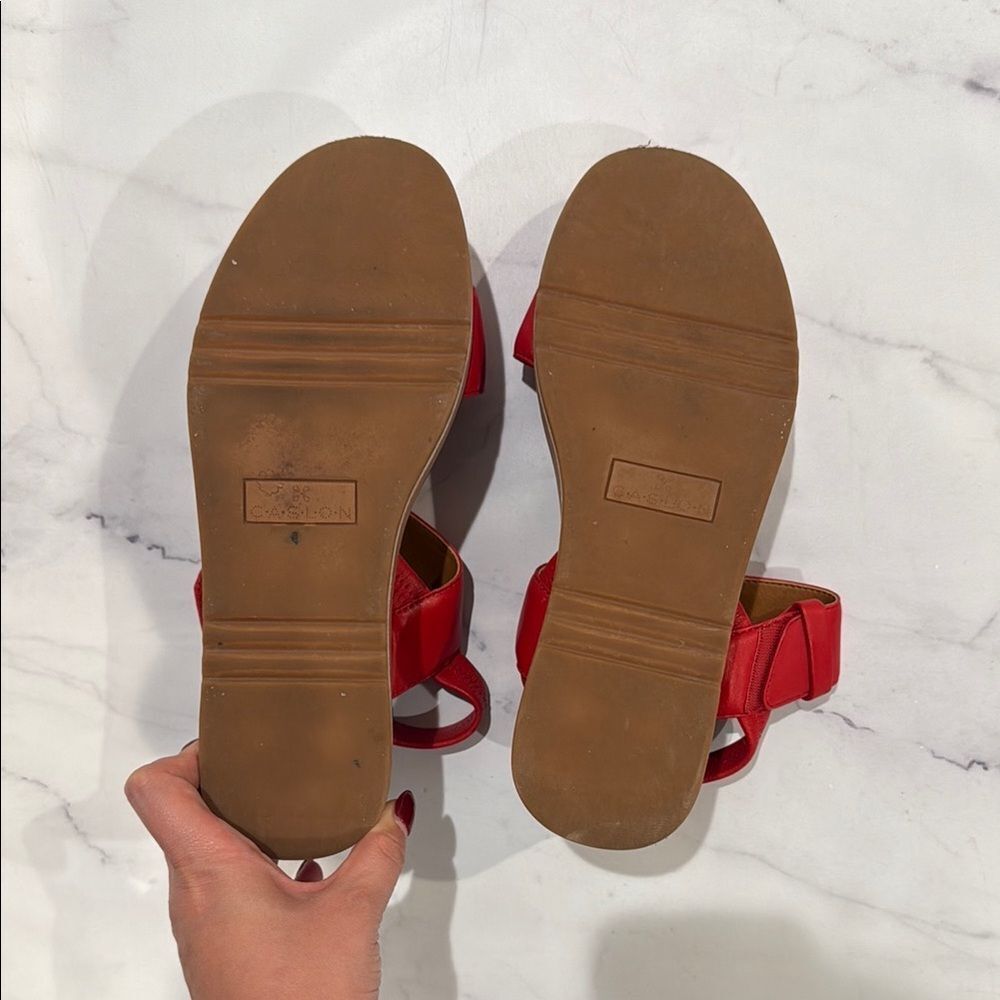 Red Platform Sandals - Picture 4 of 4